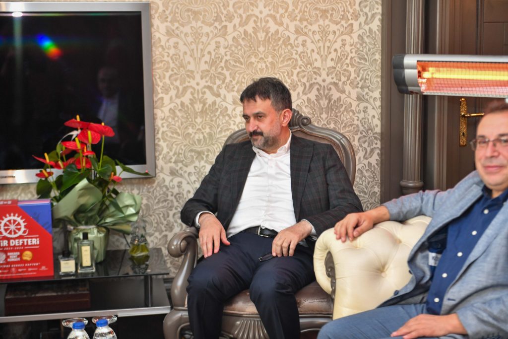 AKK Başkanı Halil İbrahim Yılmaz, TİYSAT Yönetim Kurulu Başkanı Erdinç Yaşrin Ve Beraberindeki Heyeti Ağırladı — fotoğraf 3