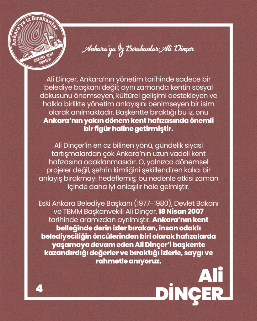 Ankara’ya İz Bırakanlar: Ali Dinçer — fotoğraf 6