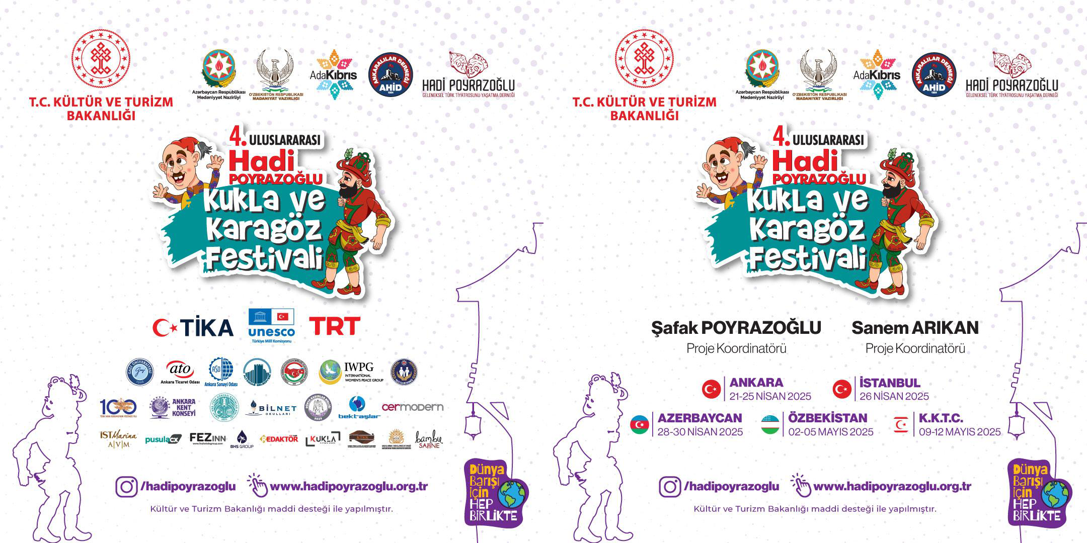 4. Uluslararası Hadi Poyrazoğlu Kukla ve Karagöz Festivali Başlıyor!