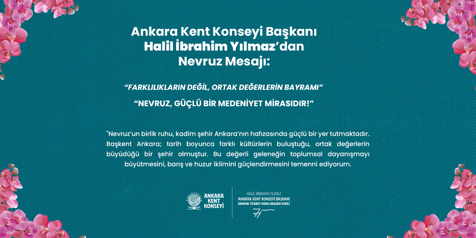 AKK BAŞKANI YILMAZ’DAN NEVRUZ MESAJI: “FARKLILIKLARIN DEĞİL, ORTAK DEĞERLERİN BAYRAMI”
