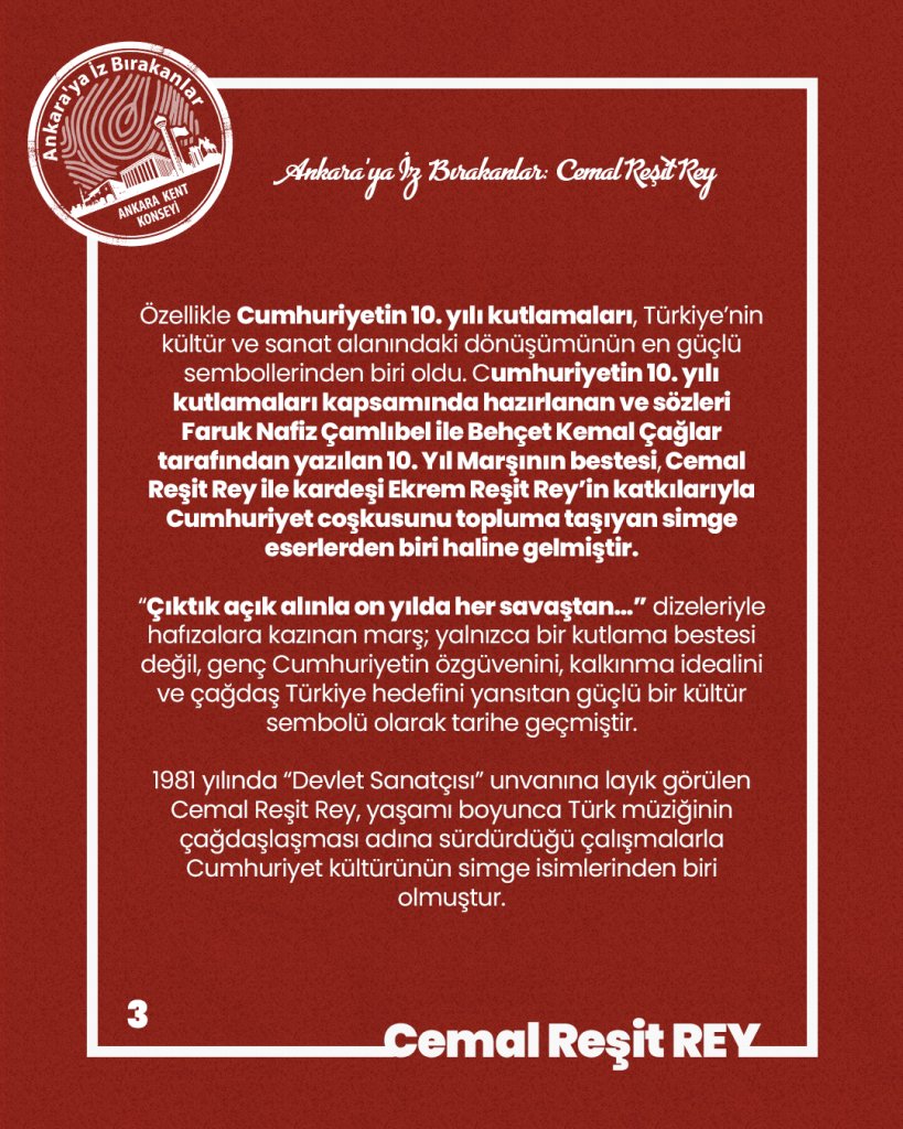 Ankara’ya İz Bırakanlar Cemal Reşit REY (24 Eylül 1904, Kudüs – 7 Ekim 1985, İstanbul), Türk besteci, piyanist, eğitimci ve orkestra şefi — fotoğraf 5
