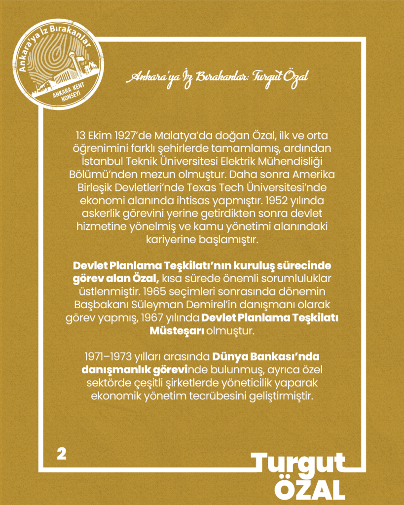 Ankara’ya İz Bırakanlar: Turgut Özal — fotoğraf 4
