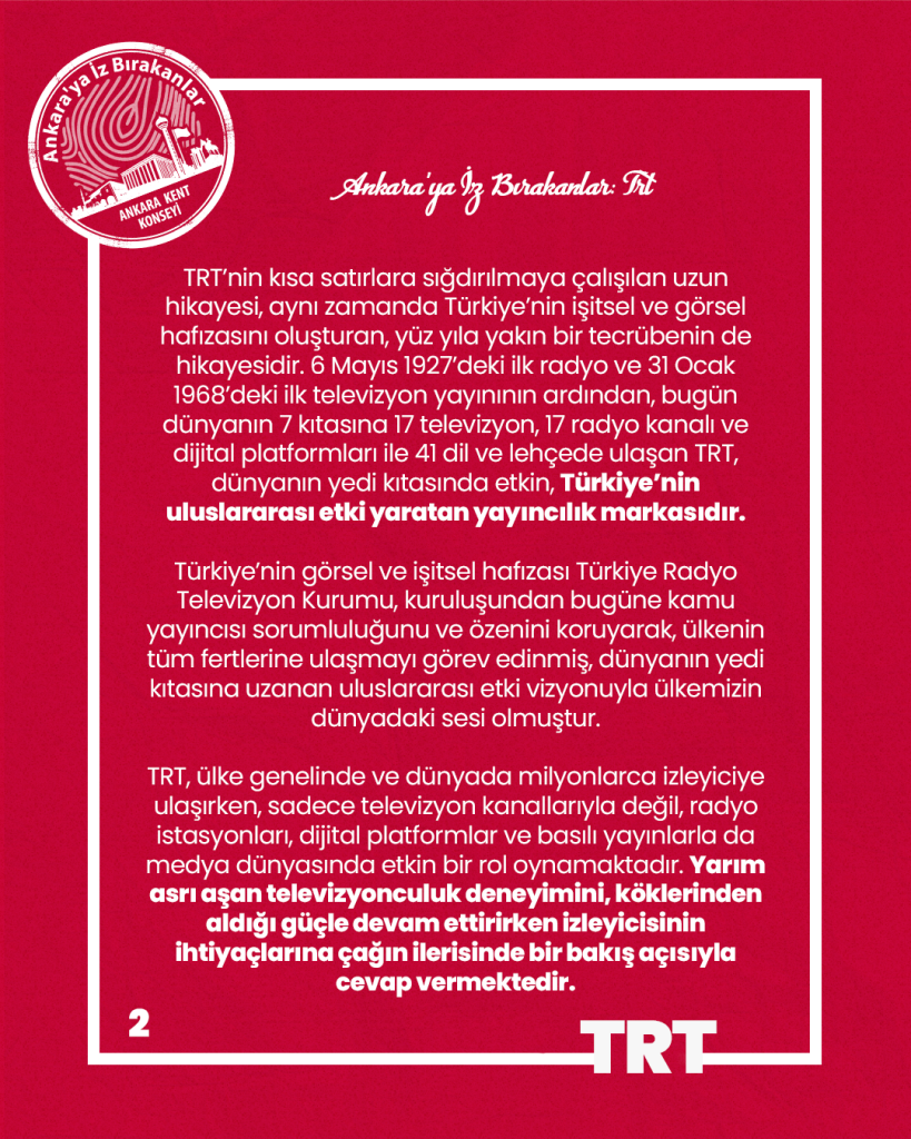 Ankara’ya İz Bırakanlar: Türkiye Radyo ve Televizyon Kurumu (TRT) — fotoğraf 4