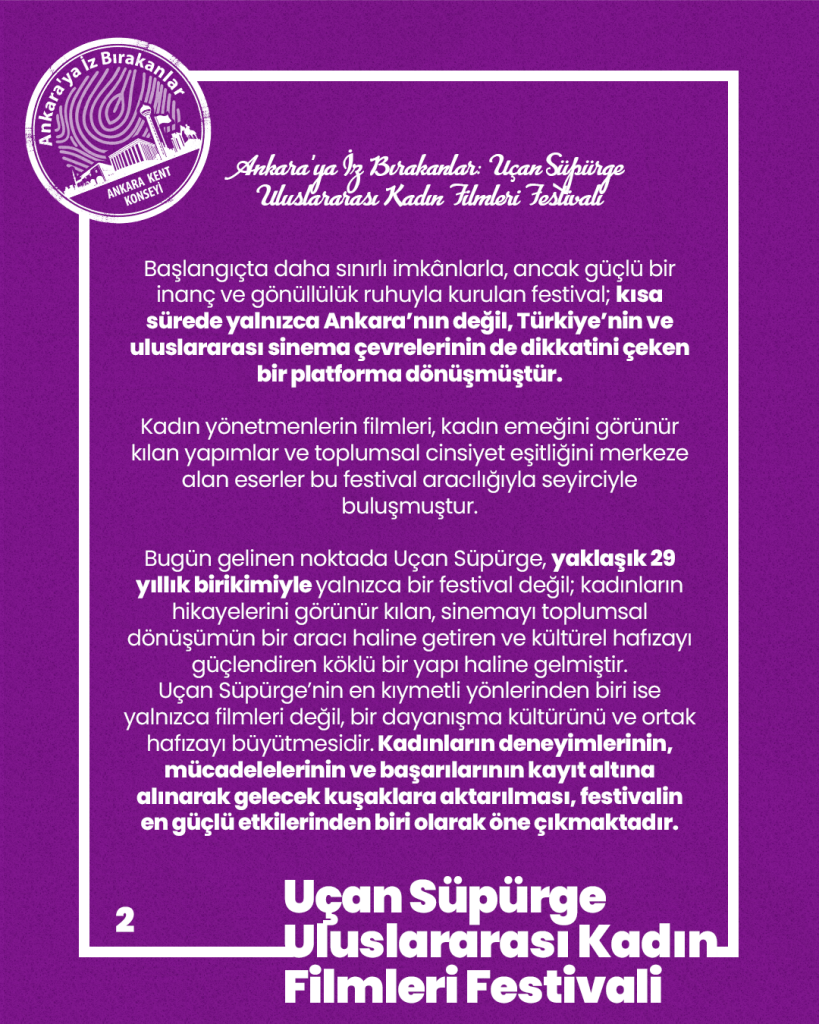 Ankara’ya İz Bırakanlar: Uçan Süpürge Uluslararası Kadın Filmleri Festivali — fotoğraf 4