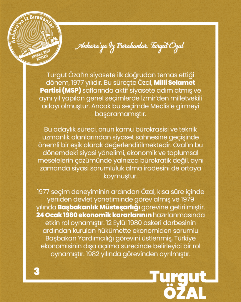 Ankara’ya İz Bırakanlar: Turgut Özal — fotoğraf 5