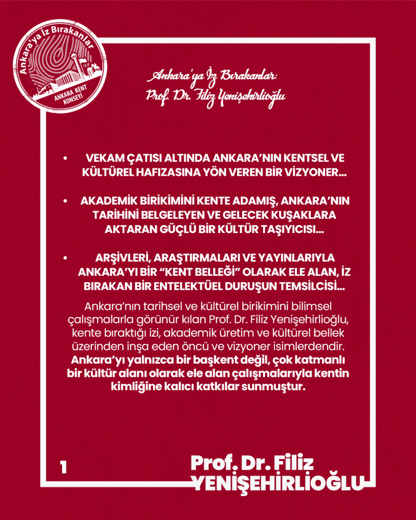 Ankara’ya İz Bırakanlar: Prof. Dr. Filiz Yenişehirlioğlu — fotoğraf 3