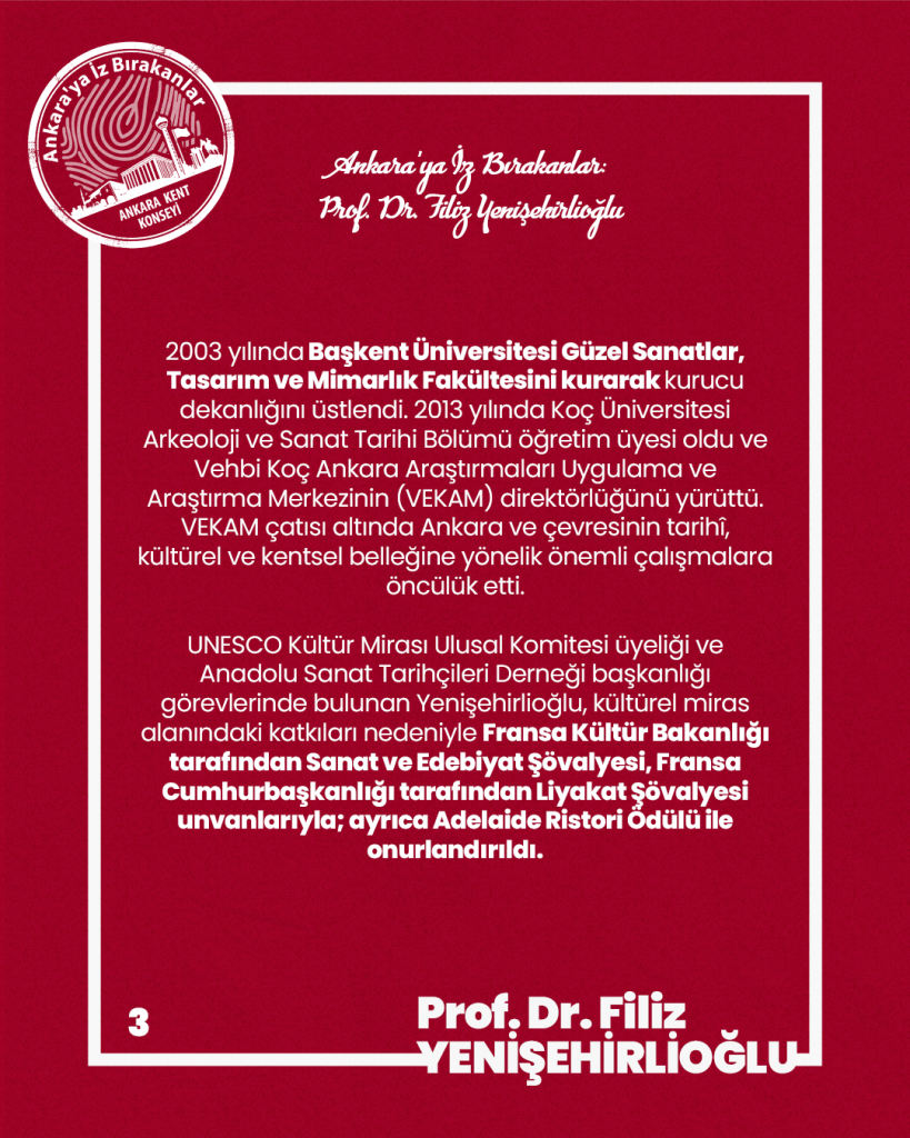Ankara’ya İz Bırakanlar: Prof. Dr. Filiz Yenişehirlioğlu — fotoğraf 5