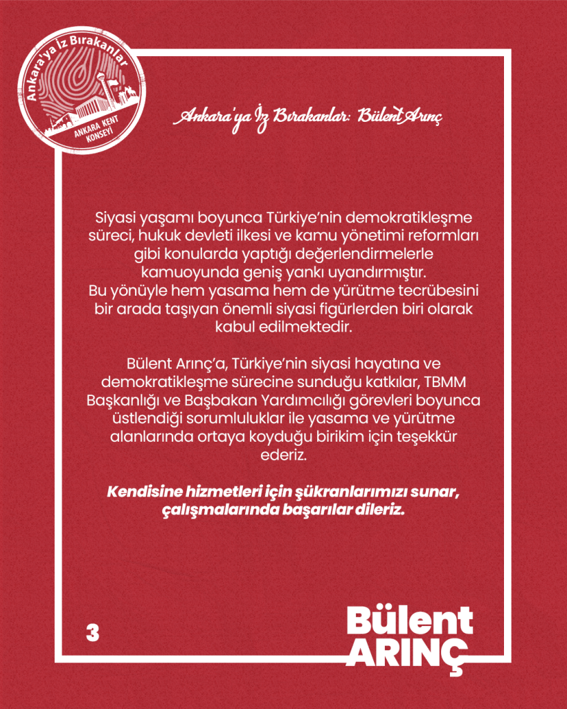 Ankara’ya İz Bırakanlar: Bülent Arınç — fotoğraf 5