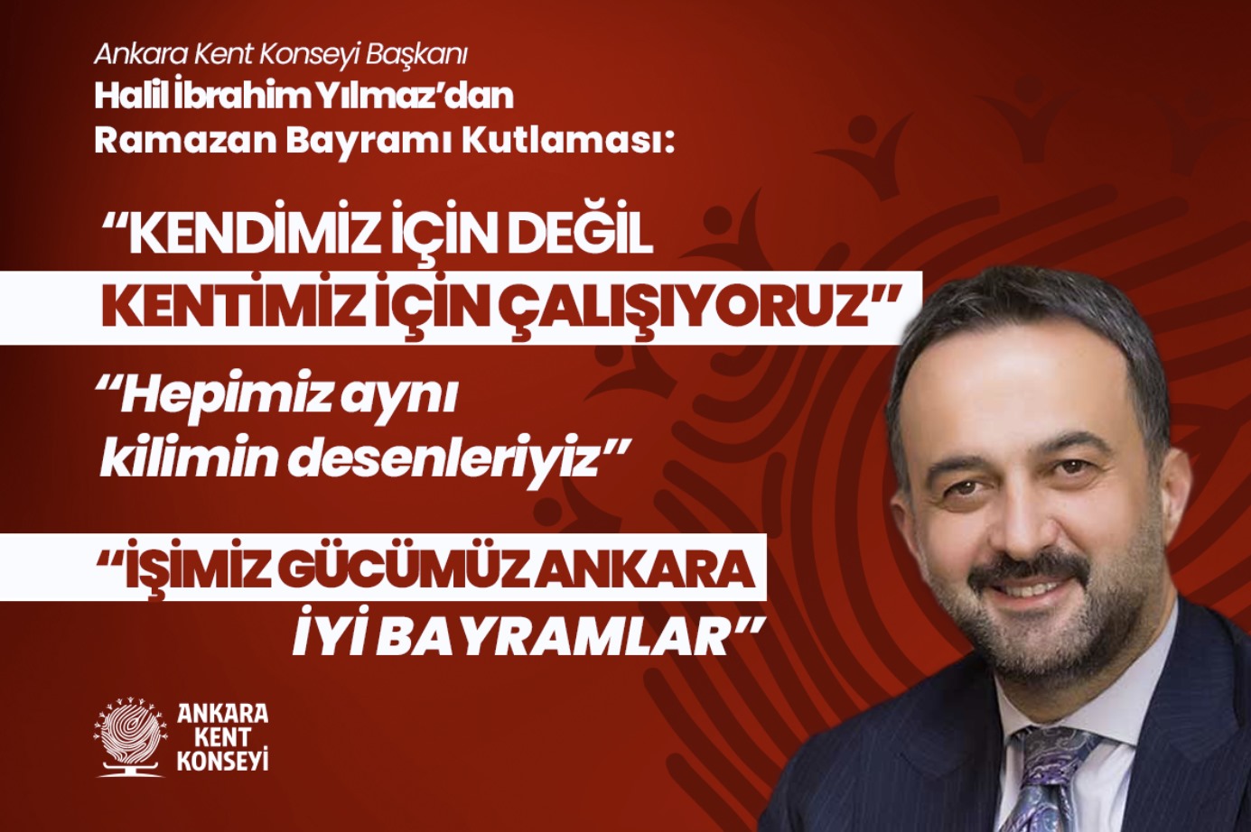 AKK Başkanı Halil İbrahim Yılmaz’dan Ramazan Bayramı Kutlaması