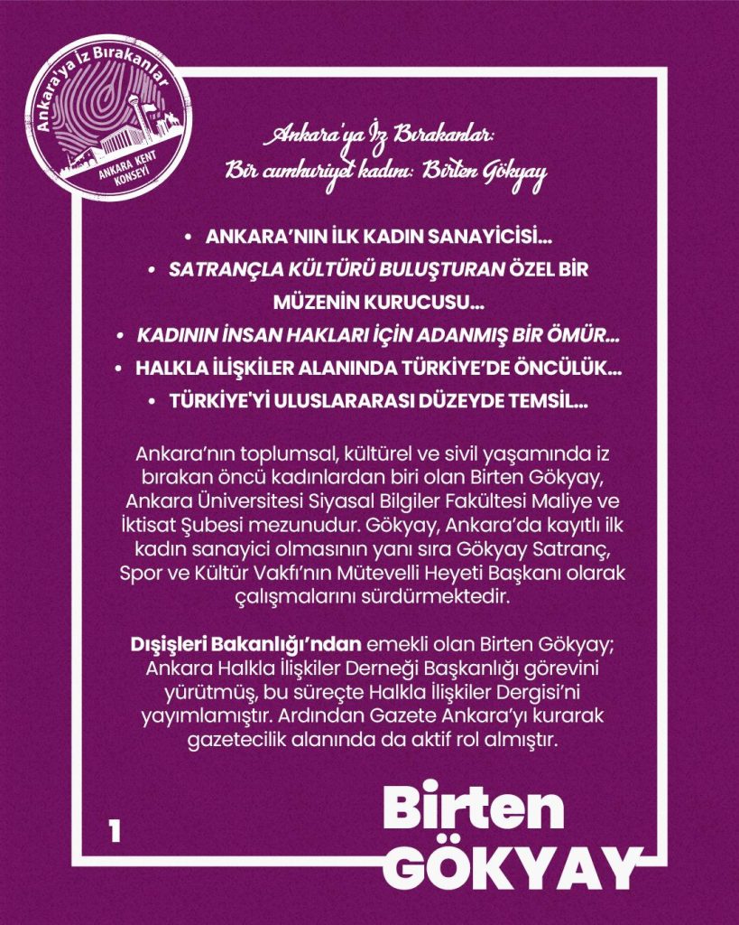 Ankara’ya İz Bırakanlar: Bir Cumhuriyet Kadını Birten GÖKYAY — fotoğraf 3