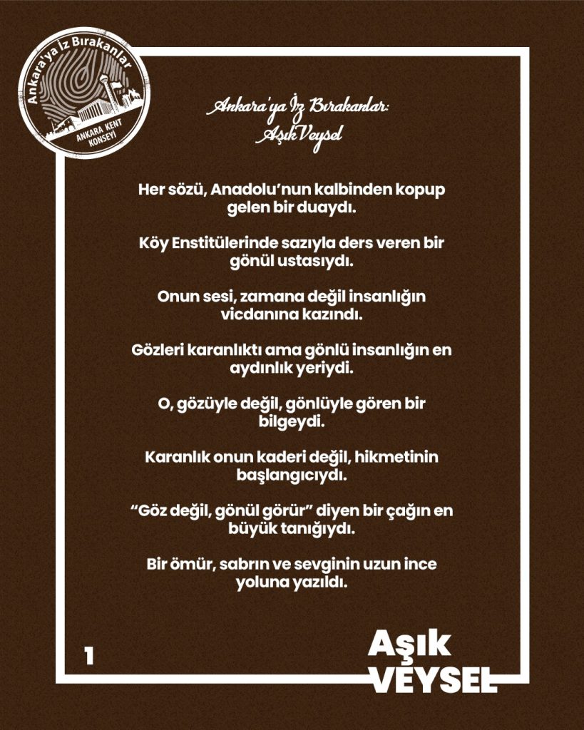 Ankara’ya İz Bırakanlar: Aşık Veysel — fotoğraf 3