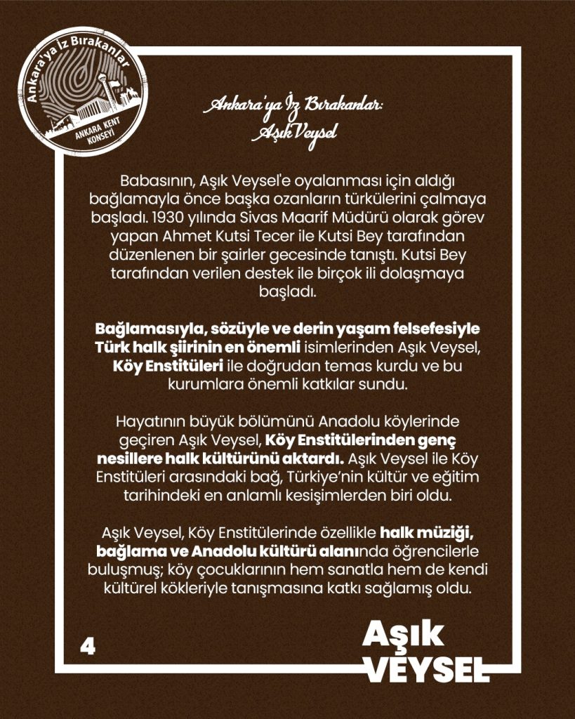 Ankara’ya İz Bırakanlar: Aşık Veysel — fotoğraf 5