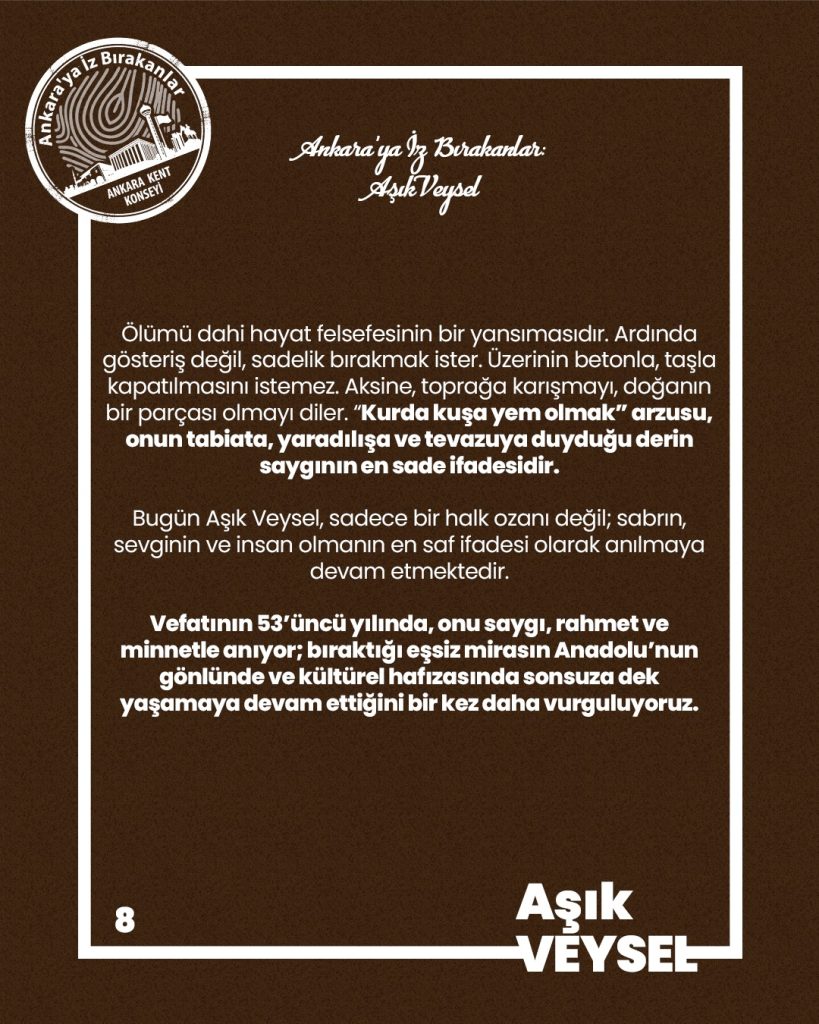 Ankara’ya İz Bırakanlar: Aşık Veysel — fotoğraf 7