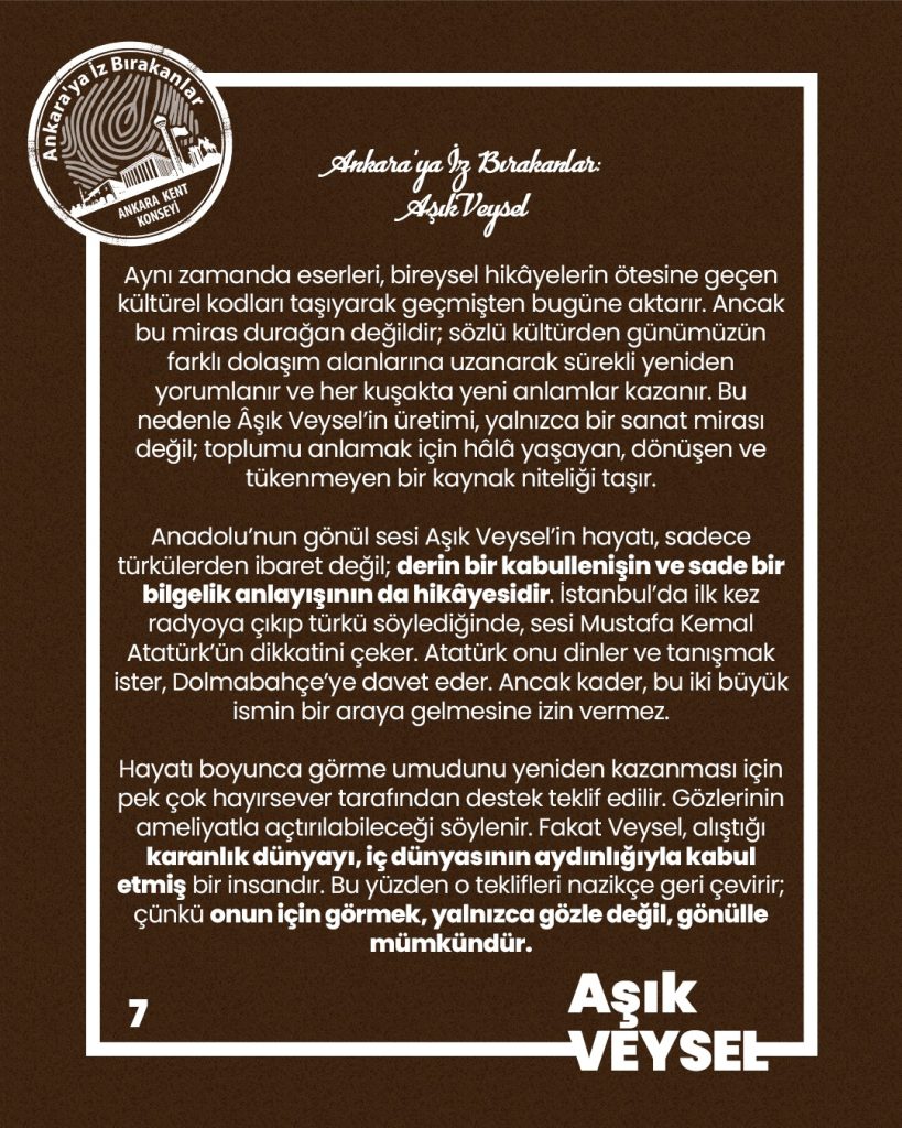 Ankara’ya İz Bırakanlar: Aşık Veysel — fotoğraf 8