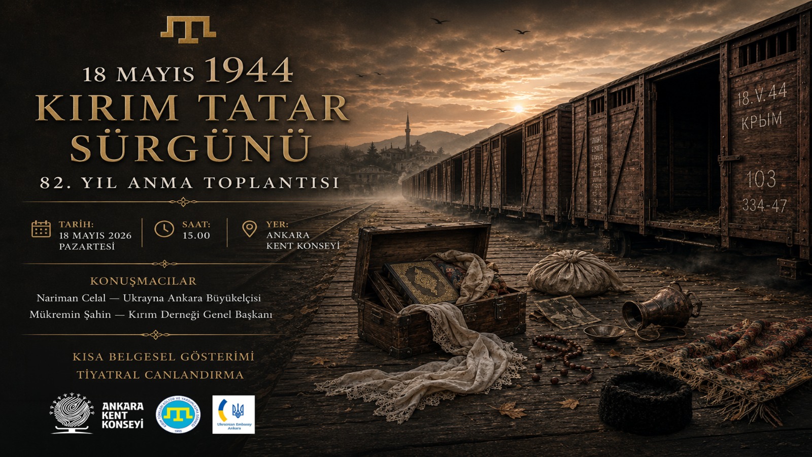 18 Mayıs 1944 Kırım Tatar Sürgünü ve Anma Programı’nın 82. yılı