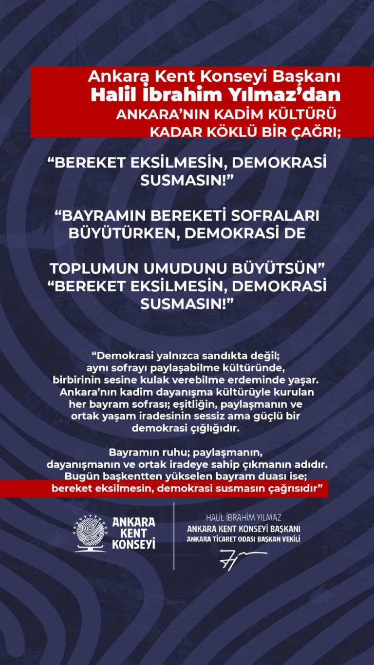AKK Başkanı Halil İbrahim Yılmaz’dan Kurban Bayramı Mesajı — fotoğraf 3