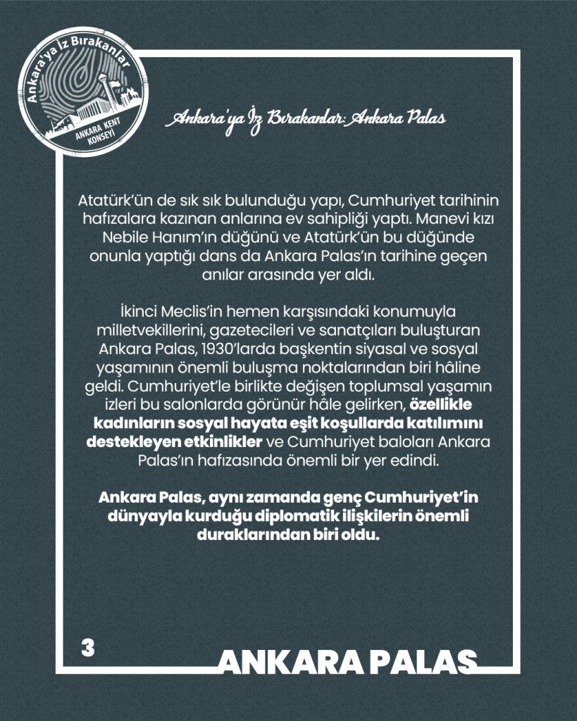 Ankara’ya İz Bırakanlar: Ankara Palas — fotoğraf 5