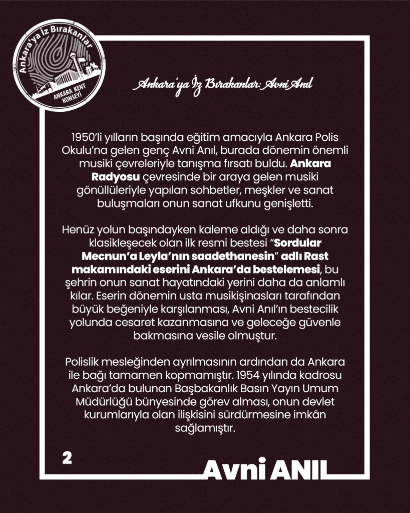 Ankara’ya İz Bırakanlar Avni ANIL — fotoğraf 4