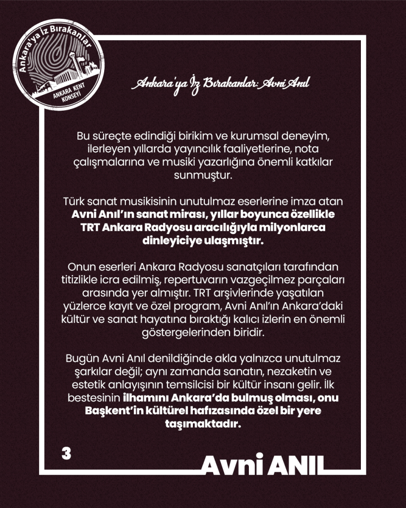 Ankara’ya İz Bırakanlar Avni ANIL — fotoğraf 5