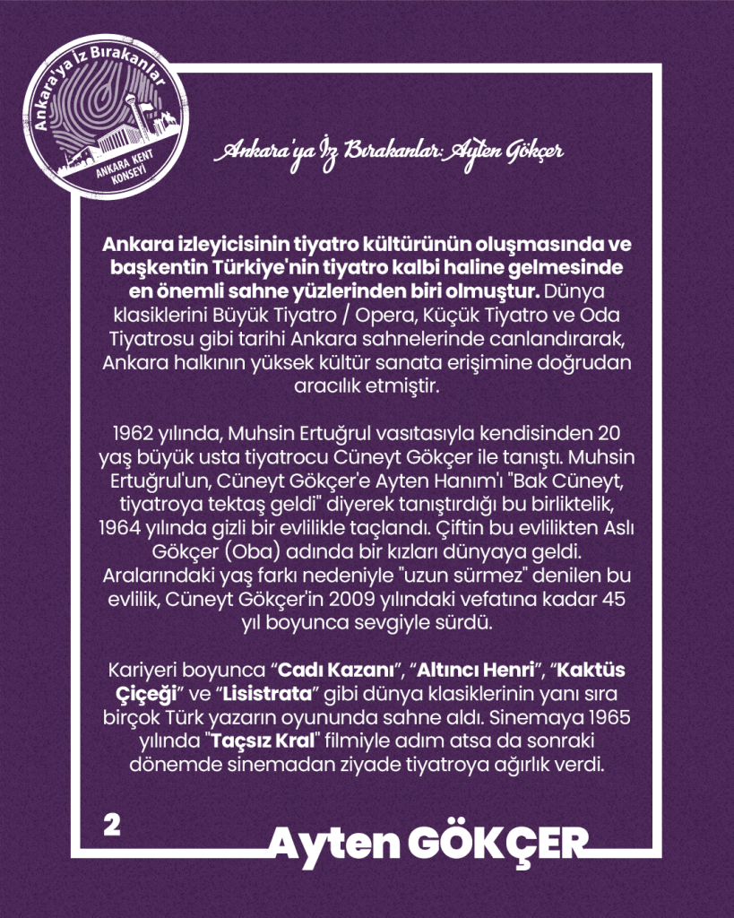 Ankara’ya İz Bırakanlar: Ayten Gökçer — fotoğraf 4