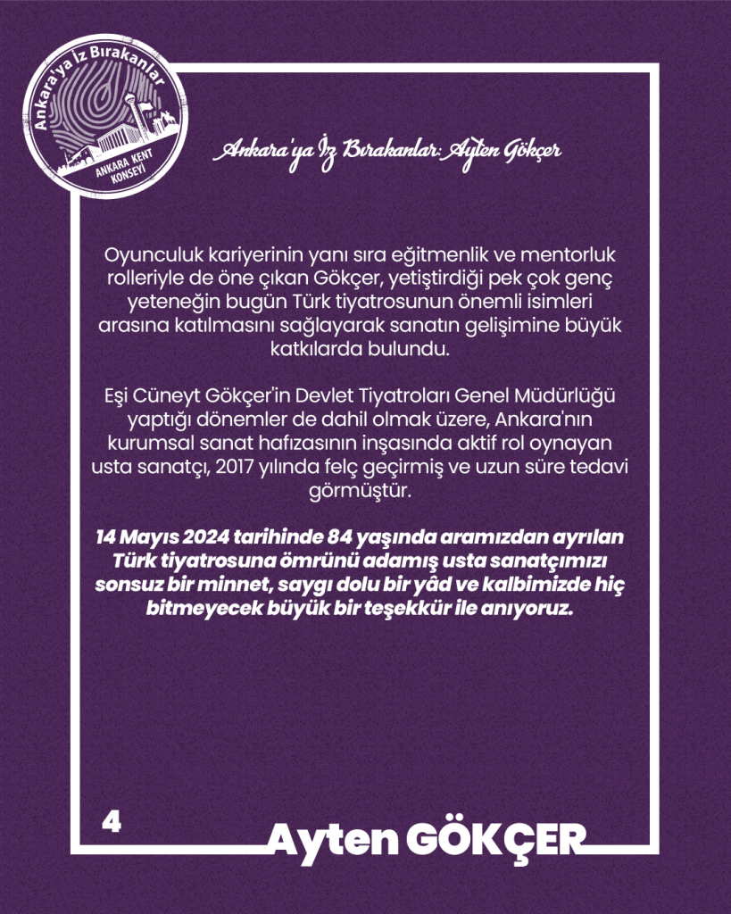 Ankara’ya İz Bırakanlar: Ayten Gökçer — fotoğraf 6