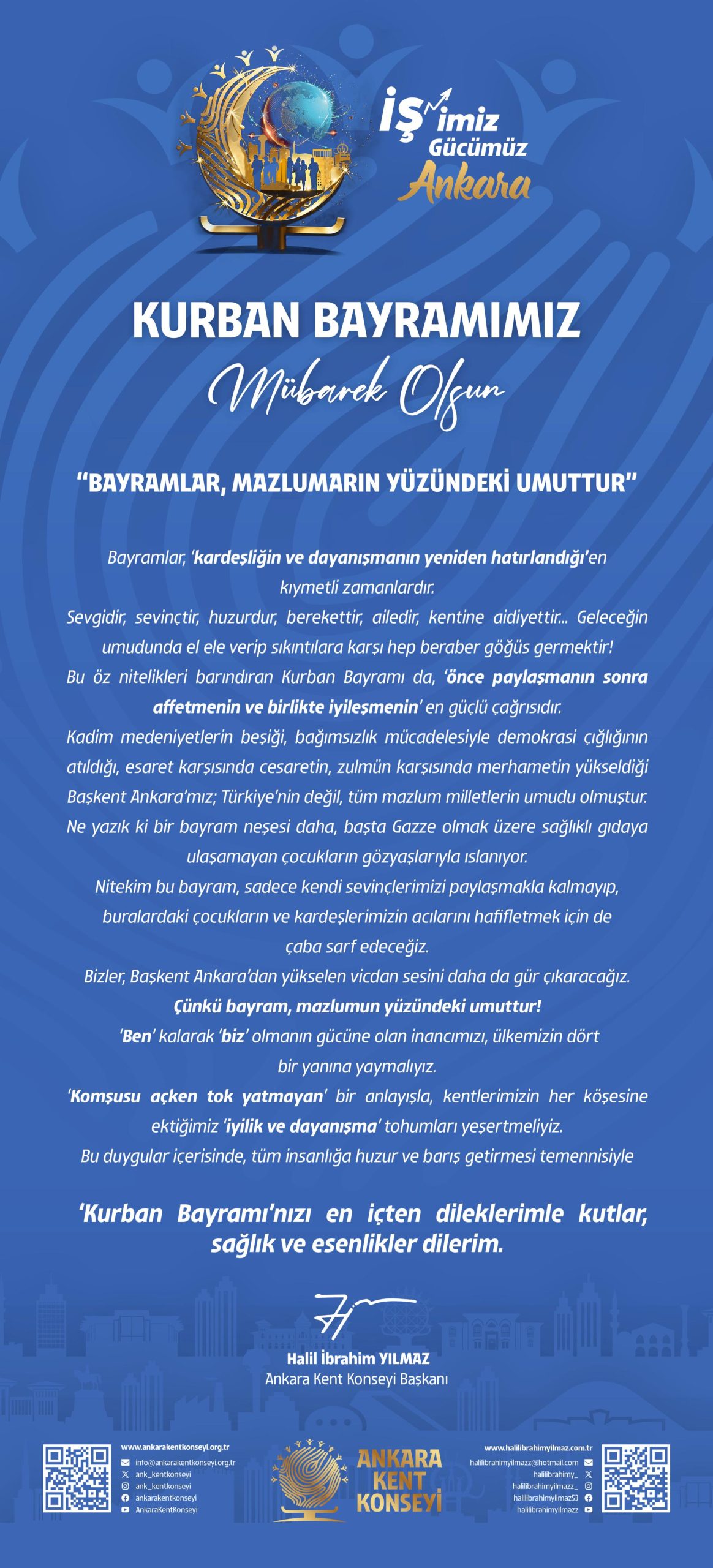 Bayramlar, Mazlumların Yüzündeki Umuttur — fotoğraf 1