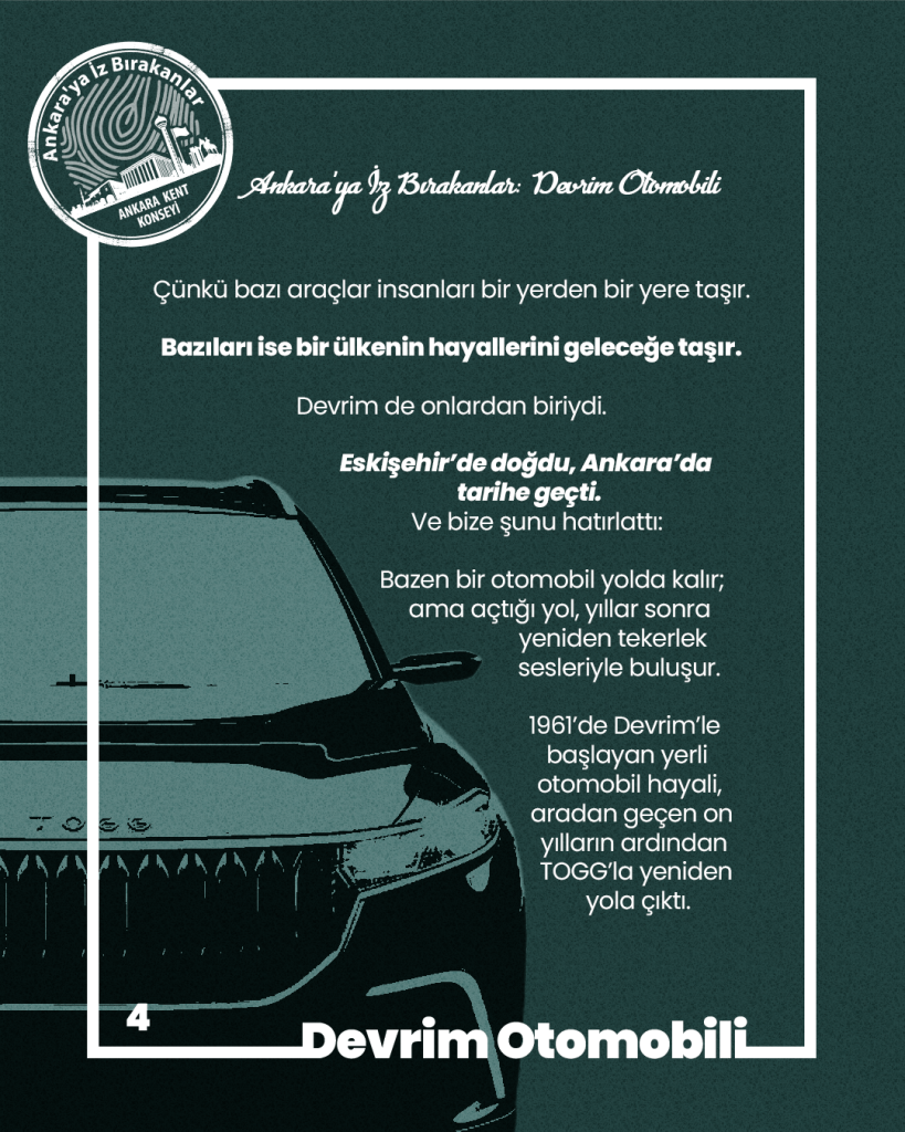 Ankara’ya İz Bırakanlar: Devrim Otomobili — fotoğraf 6