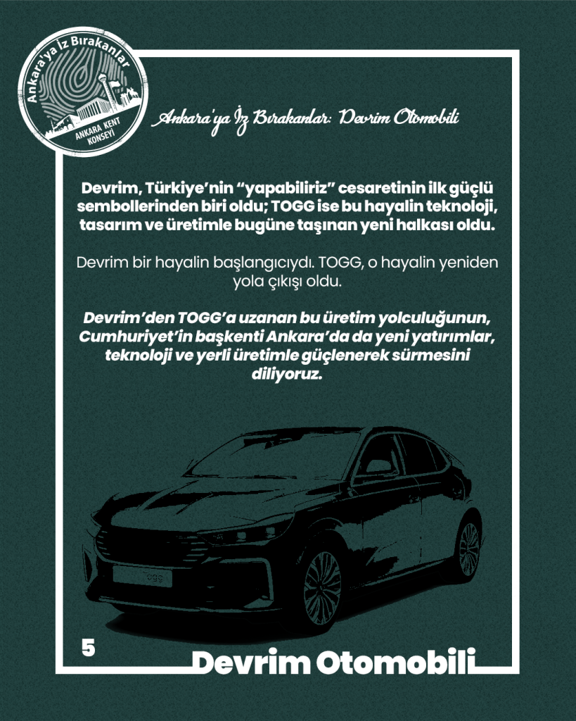 Ankara’ya İz Bırakanlar: Devrim Otomobili — fotoğraf 7