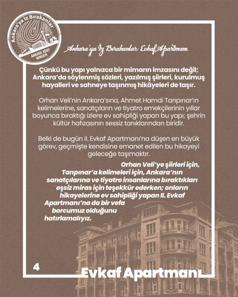 Ankara’ya İz Bırakanlar Evkaf Apartmanı — fotoğraf 6