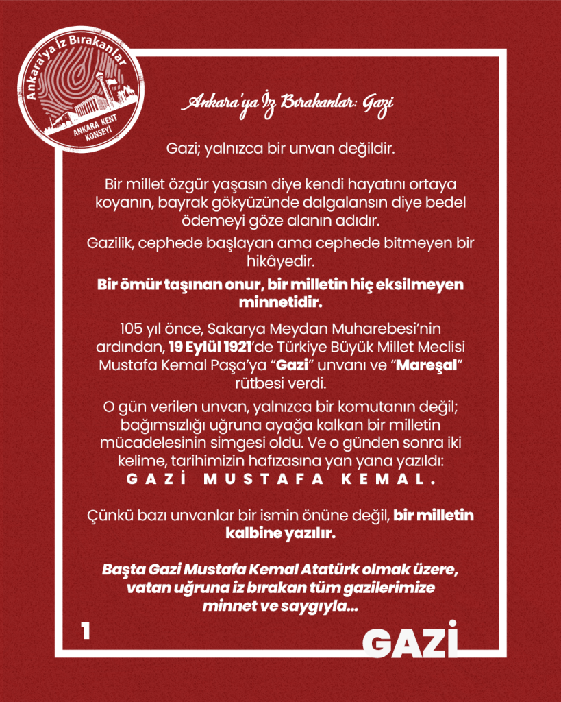 Ankara’ya İz Bırakanlar: Gazi… — fotoğraf 3