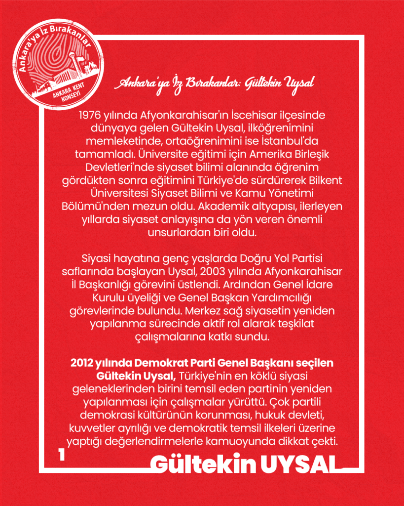 Ankara’ya İz Bırakanlar: Gültekin Uysal — fotoğraf 3