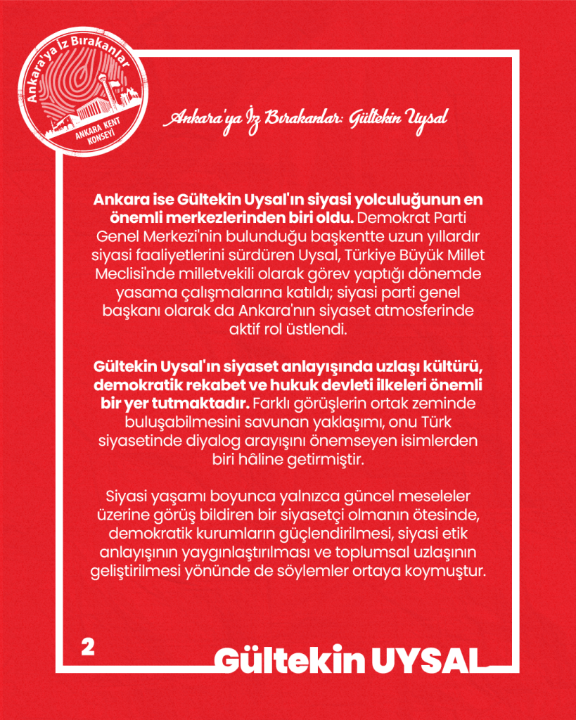 Ankara’ya İz Bırakanlar: Gültekin Uysal — fotoğraf 4