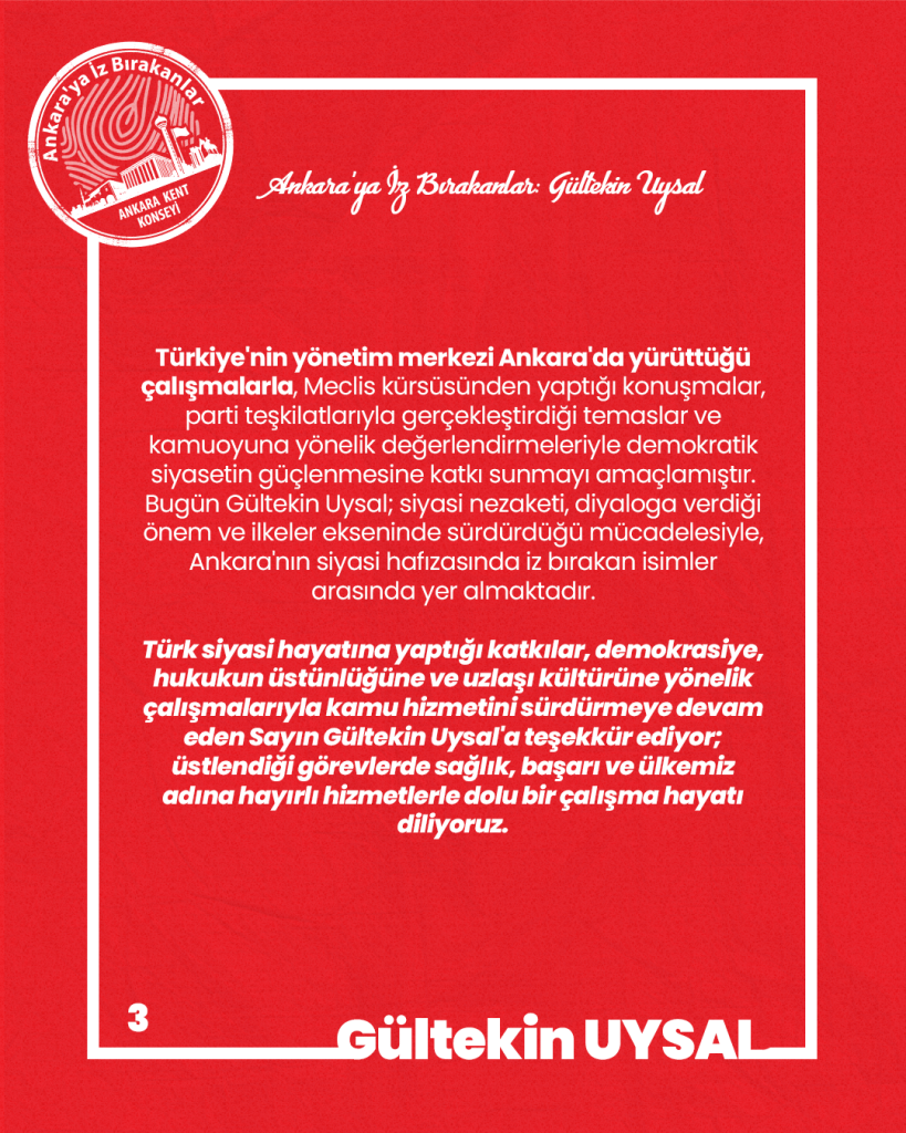 Ankara’ya İz Bırakanlar: Gültekin Uysal — fotoğraf 5
