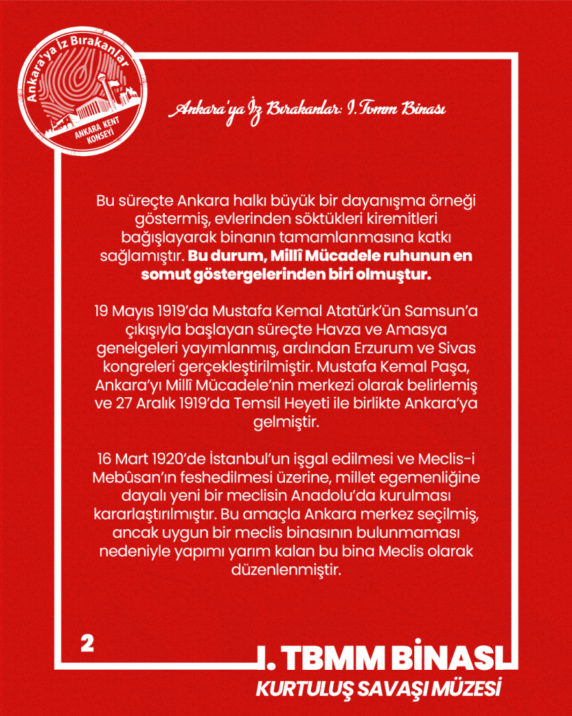 Ankara’ya İz Bırakanlar​: 1.TBMM Binası – Kurtuluş Savaşı Müzesi — fotoğraf 4