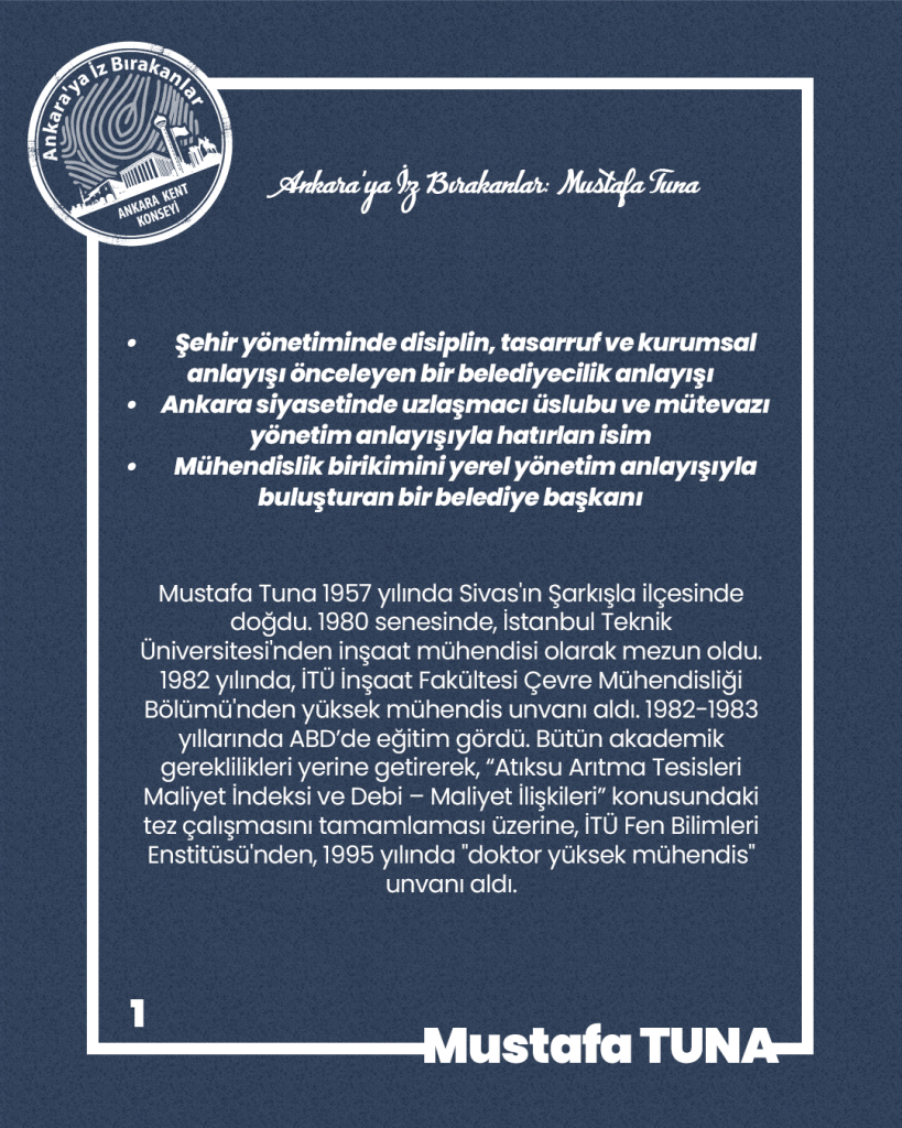 Ankara’ya İz Bırakanlar Mustafa Tuna (d. 1957, Şarkışla, Sivas), — fotoğraf 3