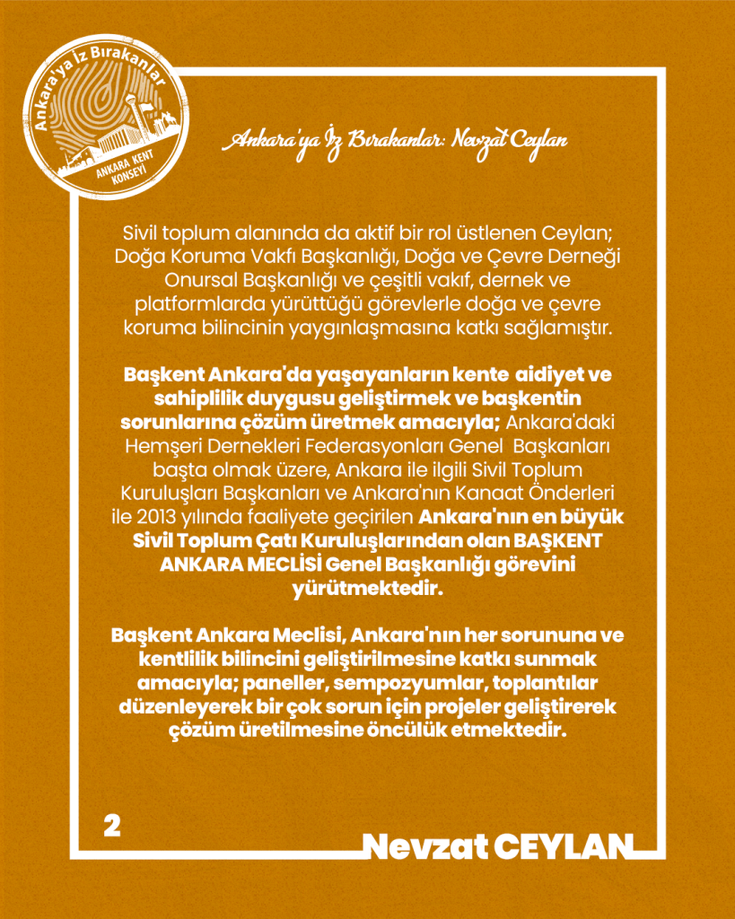 Ankara’ya İz Bırakanlar: Nevzat Ceylan — fotoğraf 4