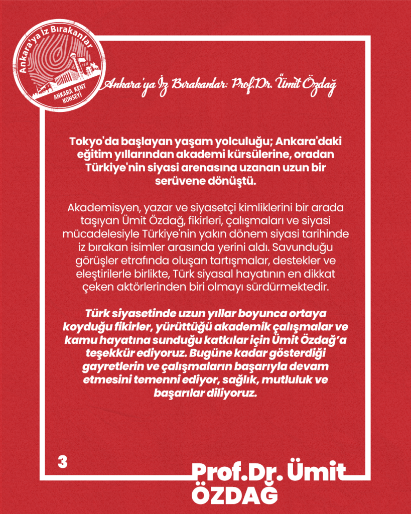 Ankara’ya İz Bırakanlar: Ümit Özdağ — fotoğraf 4