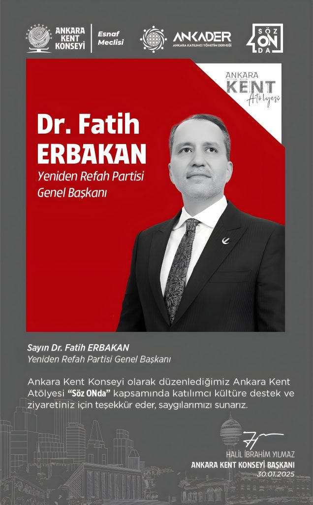 Dr. Fatih Erbakan — etkinlik afişi